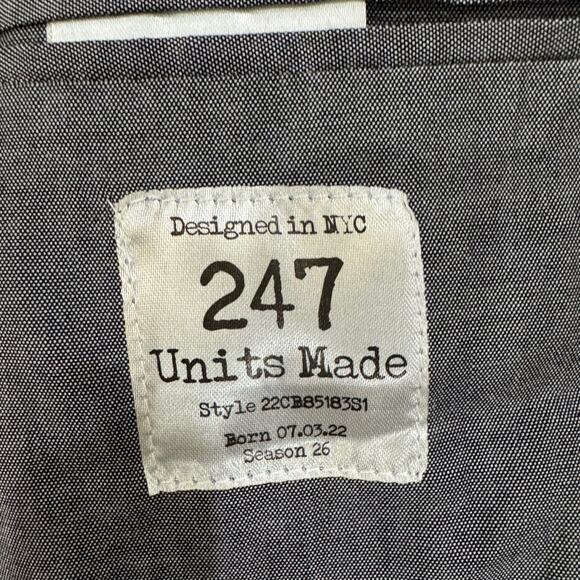 Descendant of Thieves Brown Wool Blend Blazer L Limited 247 Gold Buttons - Picture 11 of 14